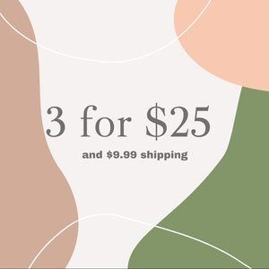 3 for $25 section💸😊